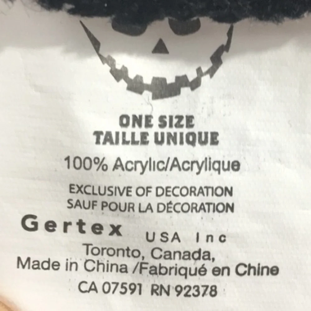 Gertex Owl Beanie, Black, White, Green & Purple
